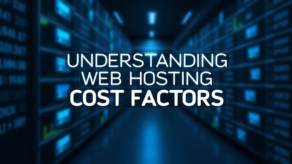 Understanding Web Hosting Cost Factors
